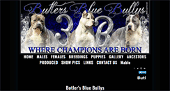 Desktop Screenshot of butlersbluebullys.com